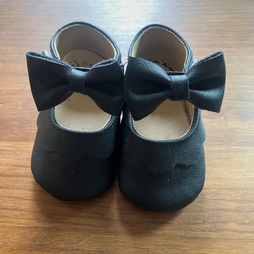 Black Bow Kids Shoes